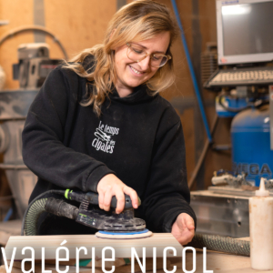 Valérie Nicol apprentie-ébéniste de talent pour l’entreprise Le Temps des Cigales