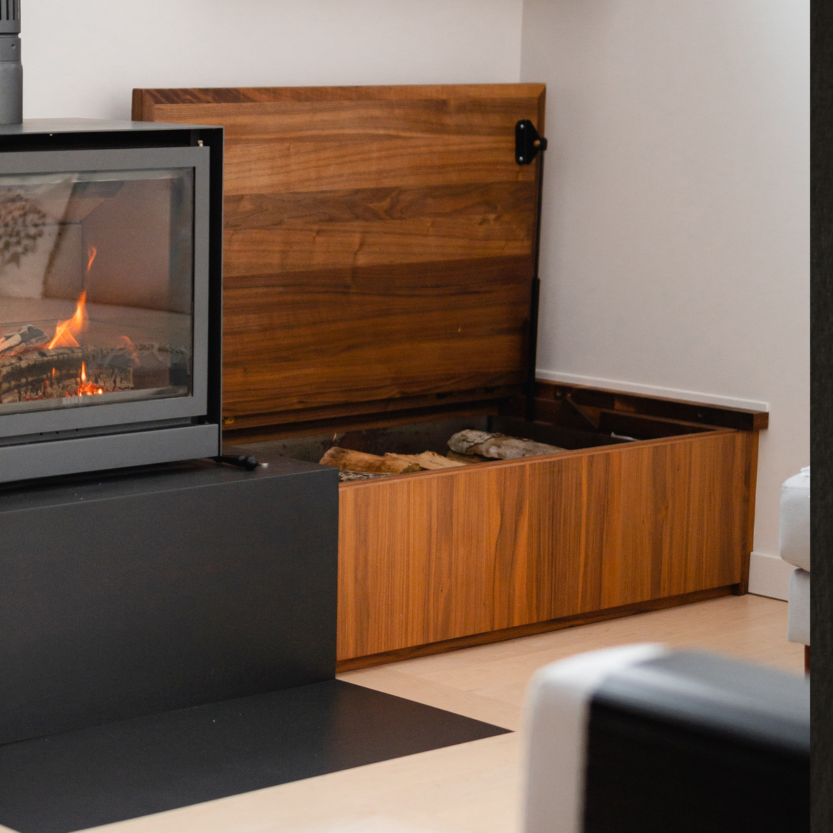 boite à bois en noyer le temps des cigales
